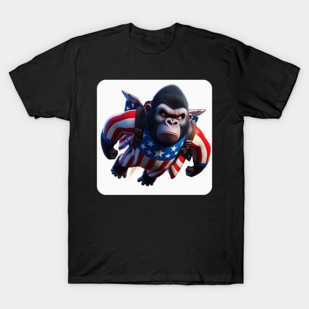 Grumpy Gorilla #41 T-Shirt by The Black Panther